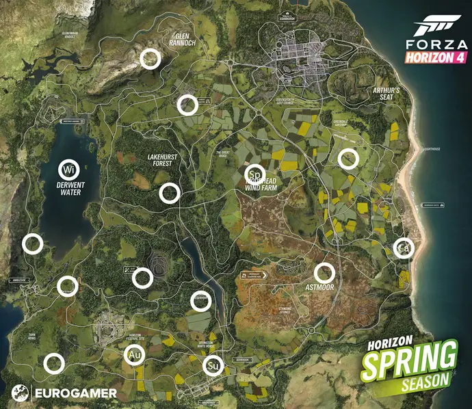 Forza horizon 5 mapa aut ve stodole www.gamert.cz